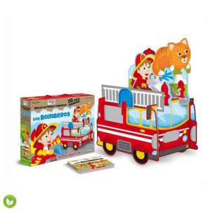 puzzle los bomberos 3D juguete ecologico