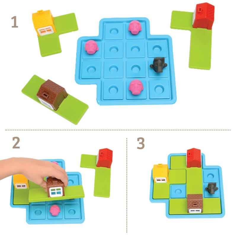 los tres cerditos juego reto