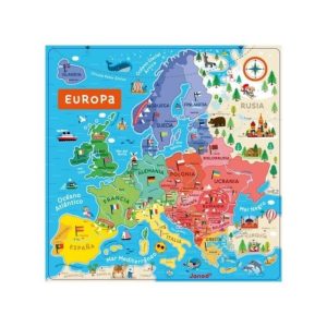puzzle mapa europa magnetico janod