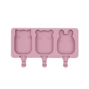 moldes helados silicona rosa empolvado