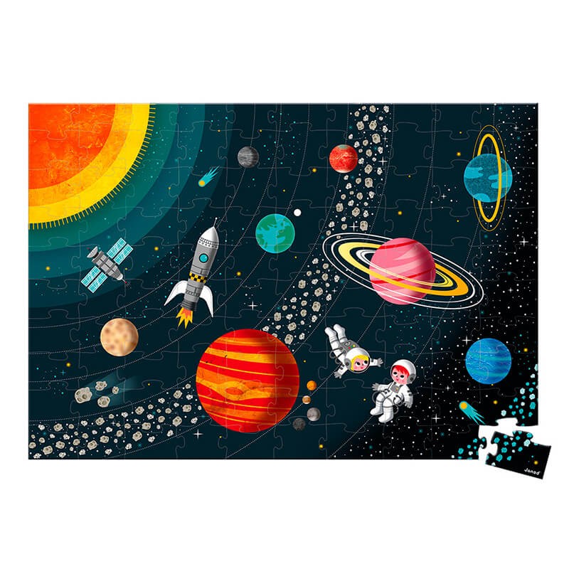 puzzle educativo sistema solar