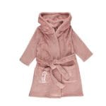 Bata con capucha rosa océano