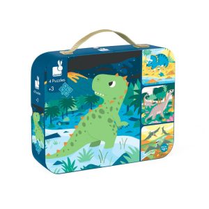 set 4 puzzles evolutivos dinosaurios