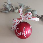Bola Navidad Roja Personalizada