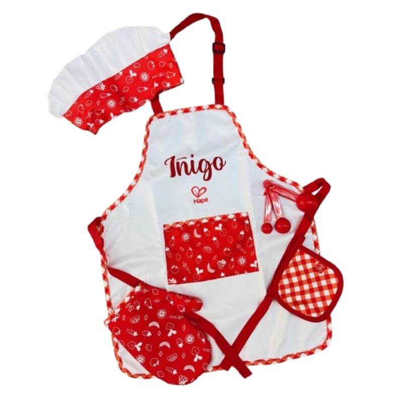 conjunto cocinero personalizado de Hape