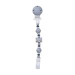 Cadena sujetachupete Silicona Gris
