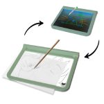 Tableta de luz portátil doble cara Kidydraw Pro verde
