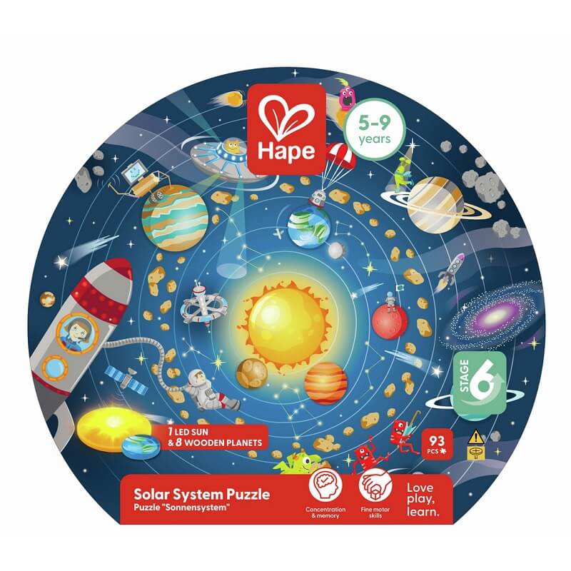 caja puzzle sistema solar hape