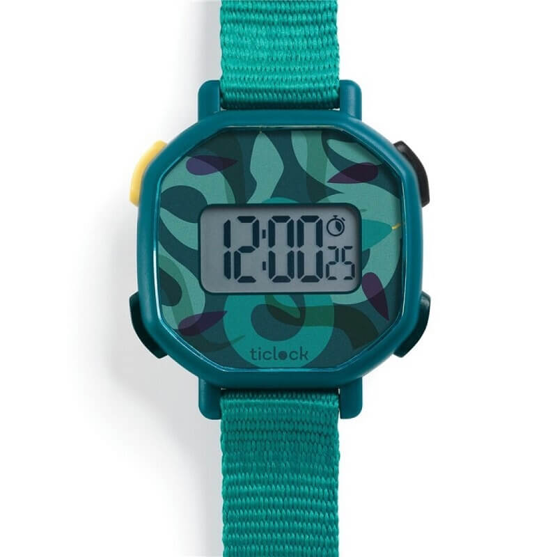 reloj digital green snakes
