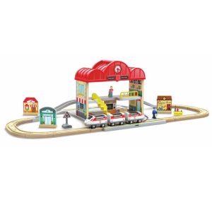 set estacion tren portatil