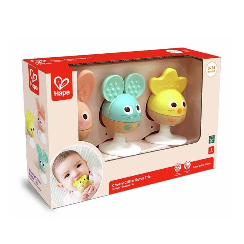 caja mordedores sonajeros hape