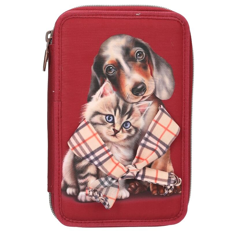 estuche triple fur ever