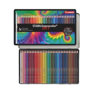 caja 36 pinturas acuarelables