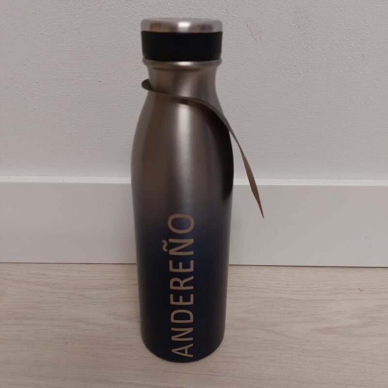 botella andereño azul