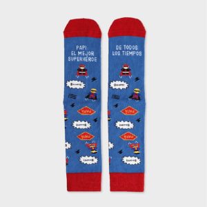 calcetines papi mejor superheroe