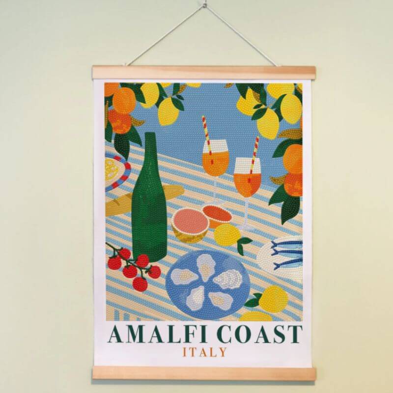 cuadro pintar con diamante amalfi coast