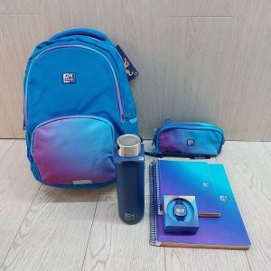 mochila azul oxford