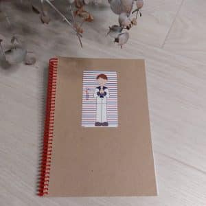 cuaderno firmas niño