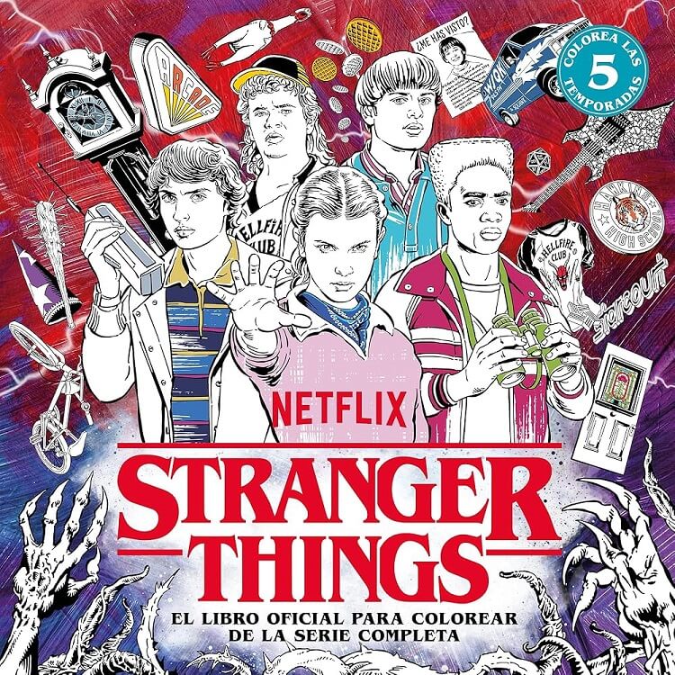 libro colorear stranger things