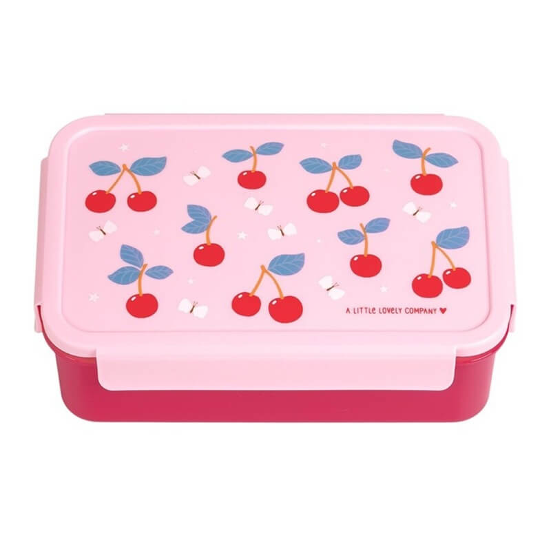 caja almuerzo bento cerezas