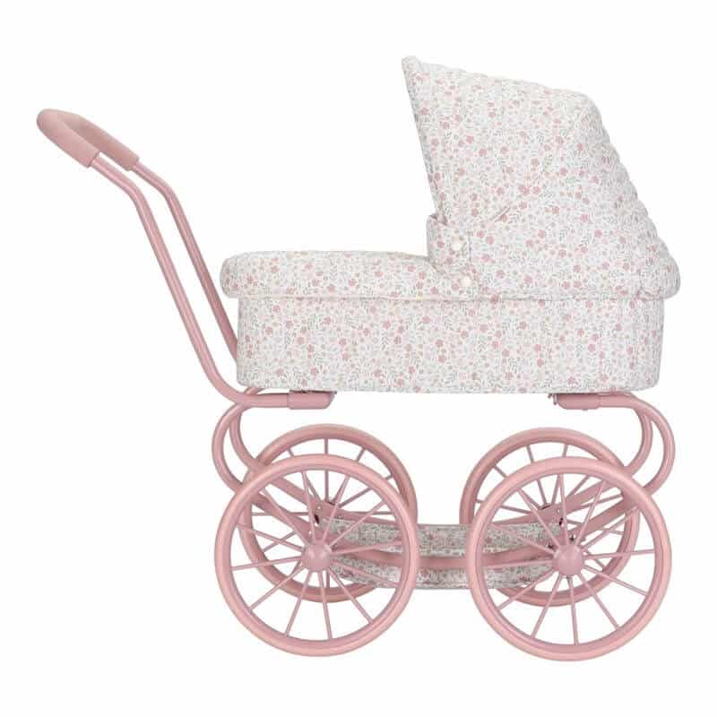 Carrito muñecas metal flores - Imagen 3