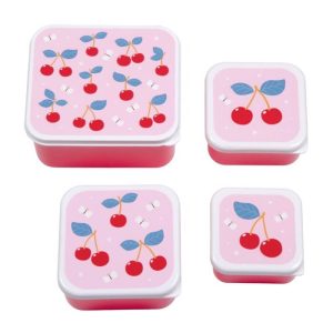 set 4 cajas cerezas
