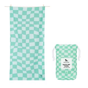 toalla check menta