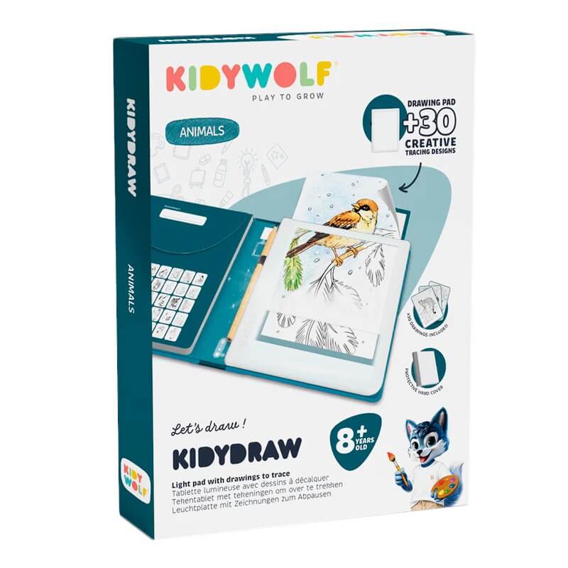 tableta pizarra pad animales kidywolf