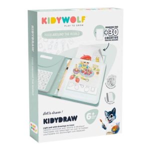 tableta pizarra kidywolf comida