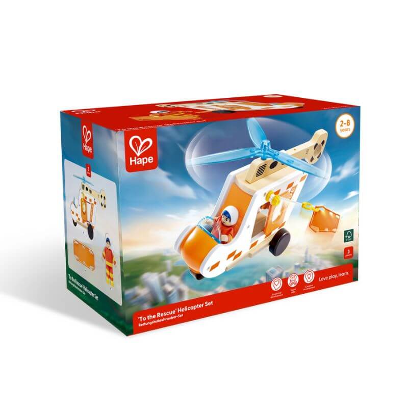 helicoptero de rescate caja hape