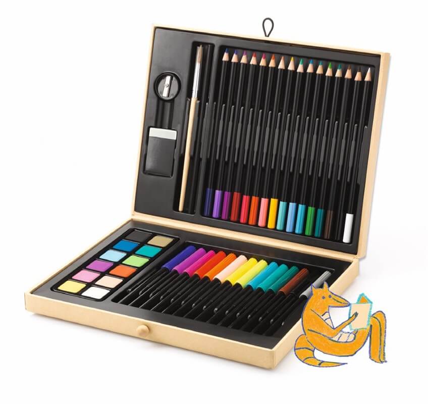 caja abierta colores djeco